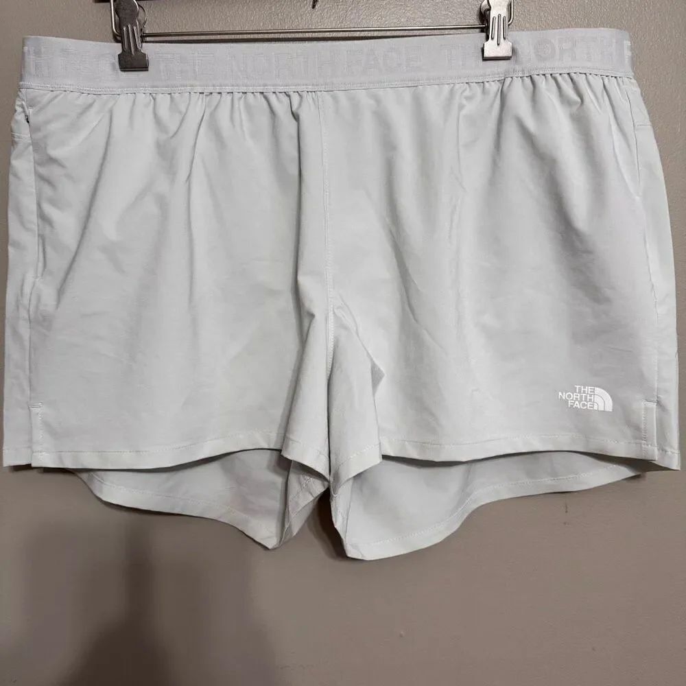 The North Face women’s white silver running shorts size XXL